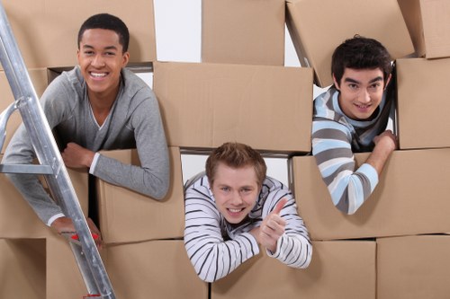 Fragile items carefully wrapped for Hamptonwick removals